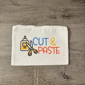 Cut & Paste Zipper Pouch, Scissors, Glue, Teacher, Occupational Therapist